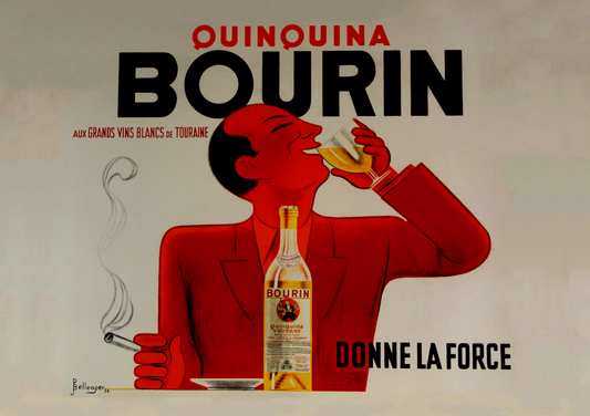 QuinQuina Bourin, Vintage Drinks Artwork - 1936