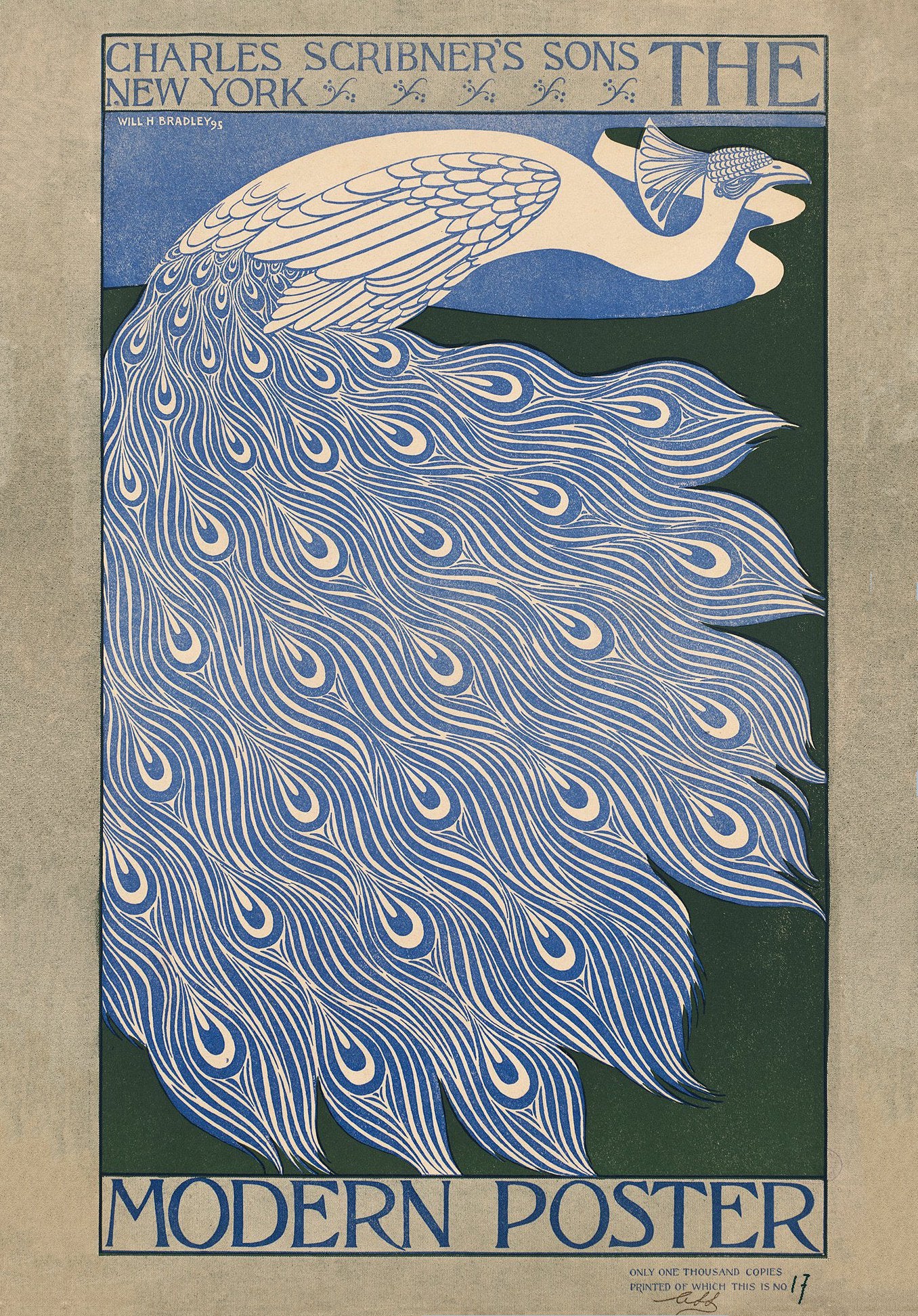 Vintage Advertising Poster - The Modern Poster - c1895 William H. Bradley