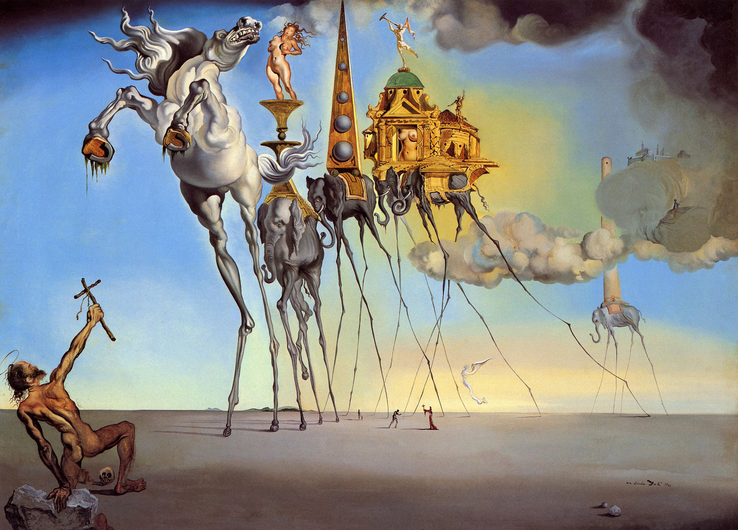 Salvador Dali Temptation of St Anthony poster c1946