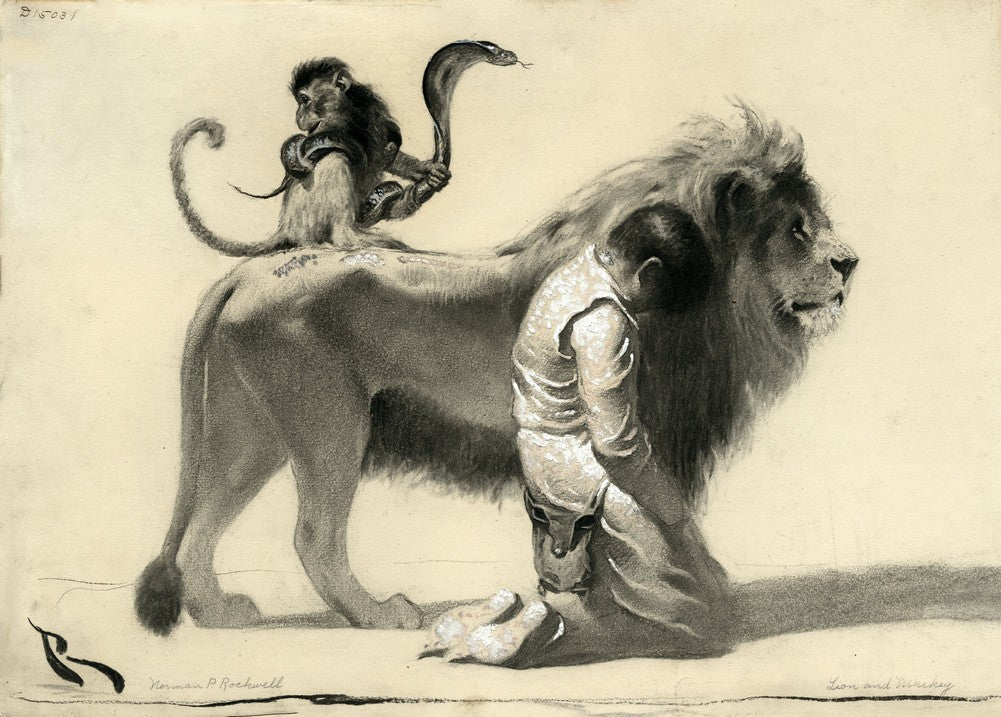 Norman Rockwell The ungrateful man c1917 vintage poster