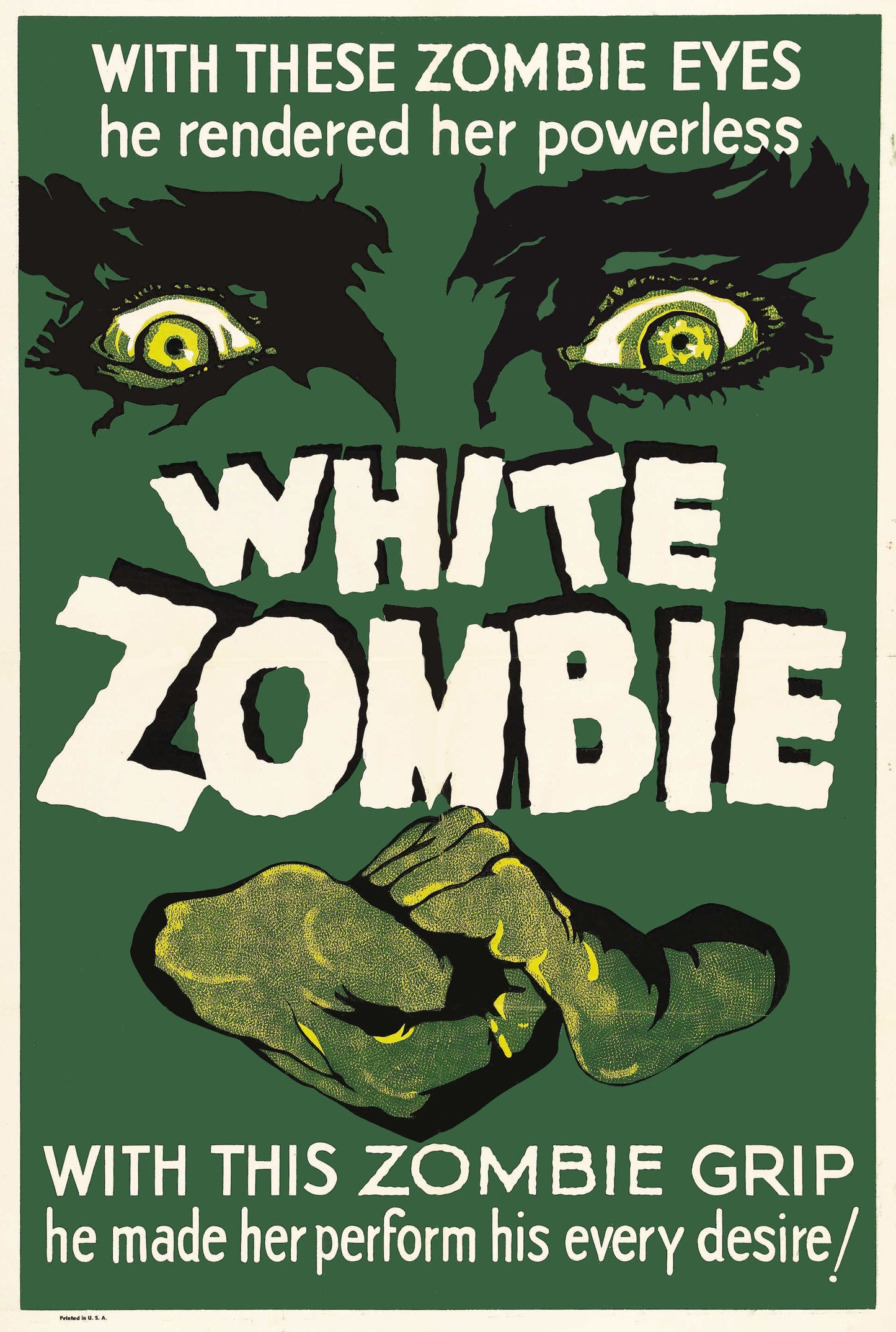 Vintage White Zombie movie poster