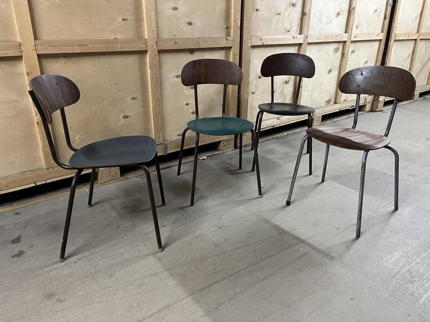 Vintage School / Lab Stacking chairs - Refurbished