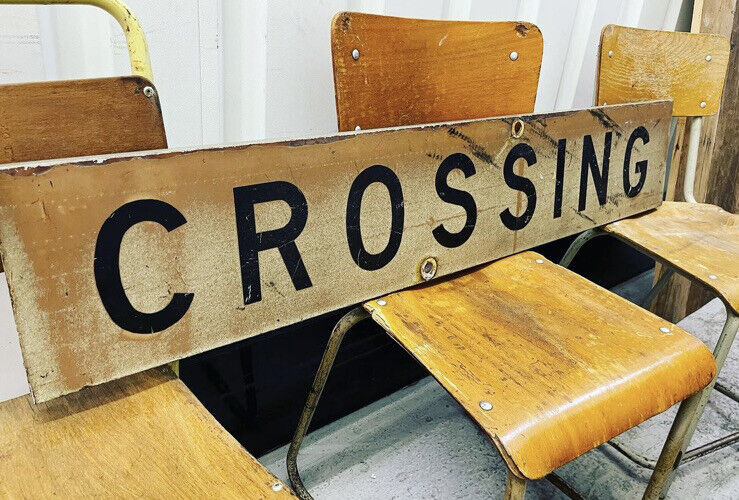 US Railroad Crossing Sign c1960s