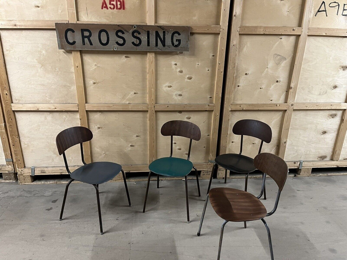 Vintage School / Lab Stacking chairs - Refurbished