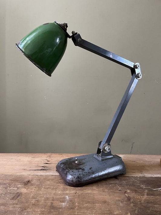 Machinists' Desk Lamp, Memlite - 1950s Industrial Design, Restored