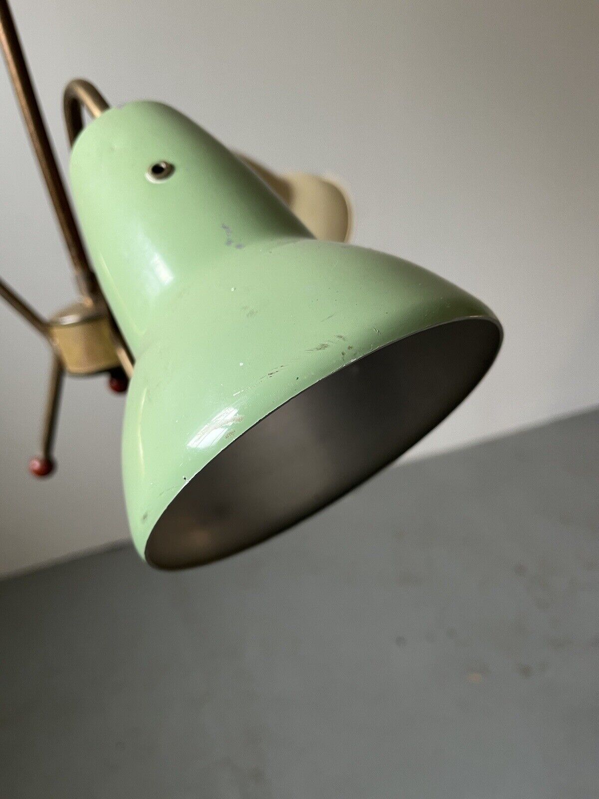 Chandelier with Anglepoise 1227 Shades, Bespoke and Unusual, c1950