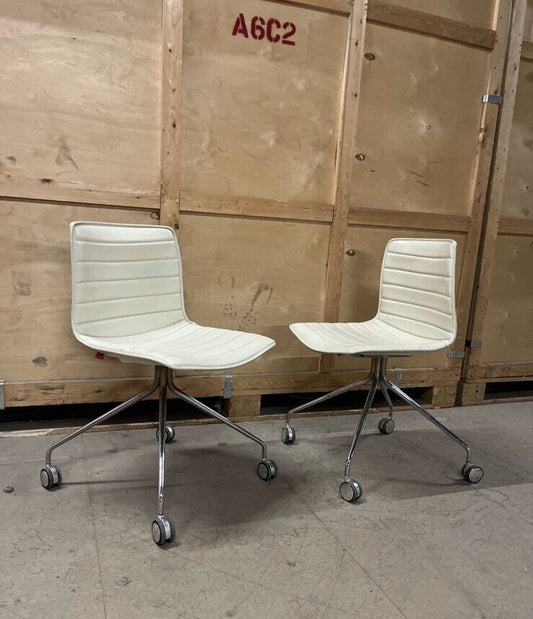 Office Chairs - ARPER CATIFA 46 STUDIO in Cream Leather