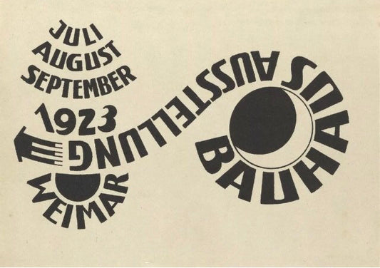 Vintage Design Poster - Bauhaus Weimar, 1923