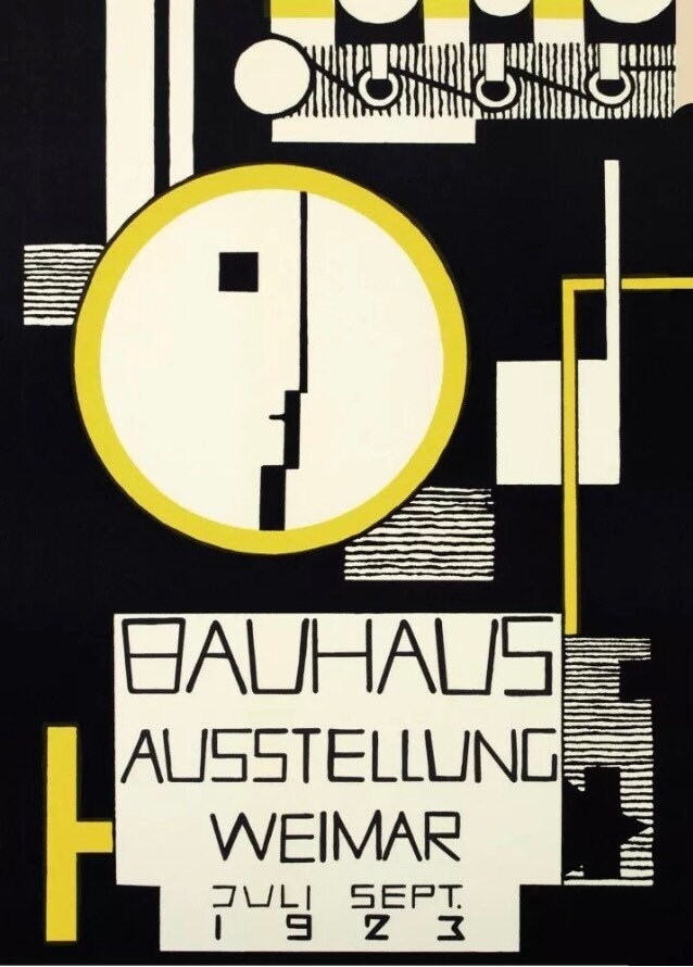 Vintage Design Poster - Bauhaus Weimar, 1923