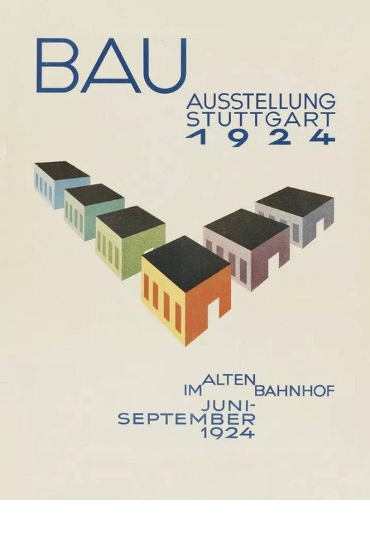 Vintage Design Poster - Bauhaus Weimar, 1924