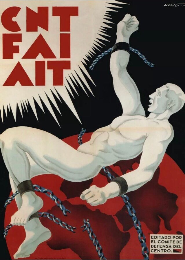 Vintage Propaganda Poster - Spanish Civil War,  1937