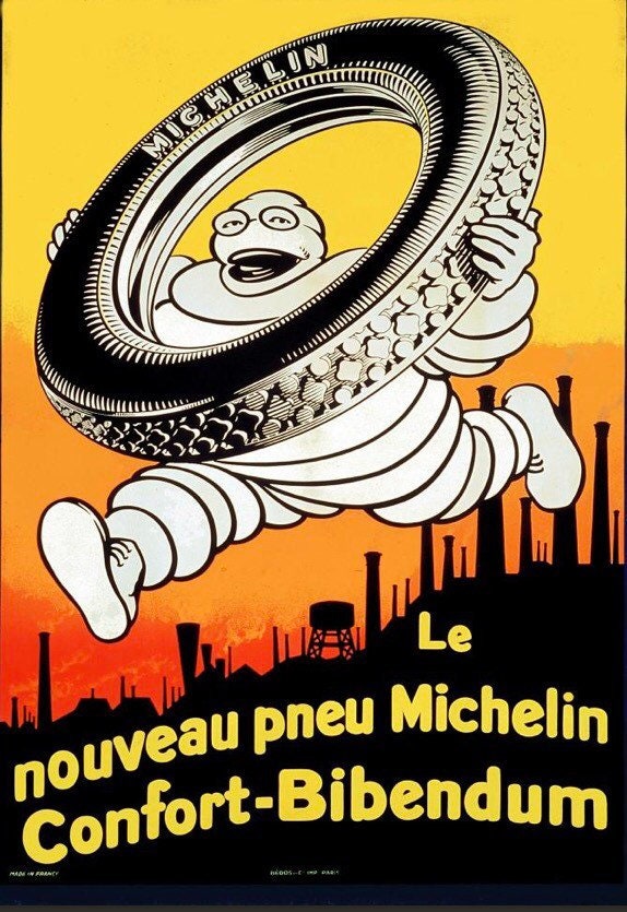 Vintage Advertising Poster - Michelin Nouveau Confort, 1925