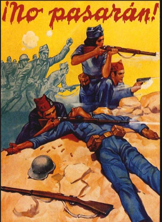 Vintage Propaganda Poster - Spanish Civil War, 1937