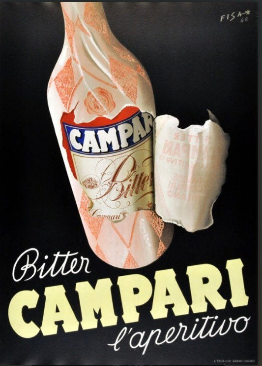 Vintage Advertising Poster - Campari 1948