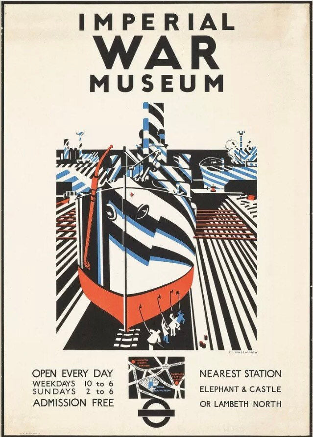 Vintage Advertising Poster - Imperial War Museum by London Underground,1924
