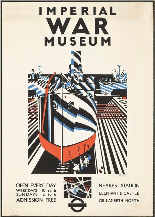 Vintage Advertising Poster - Imperial War Museum by London Underground,1924