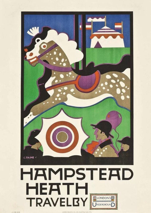 Vintage Advertising Poster - Hampstead Heath London Underground, 1920s