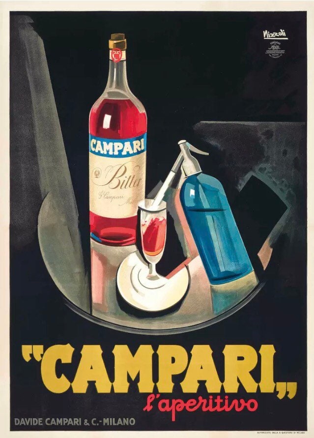 Vintage Advertising Poster - Campari 1948