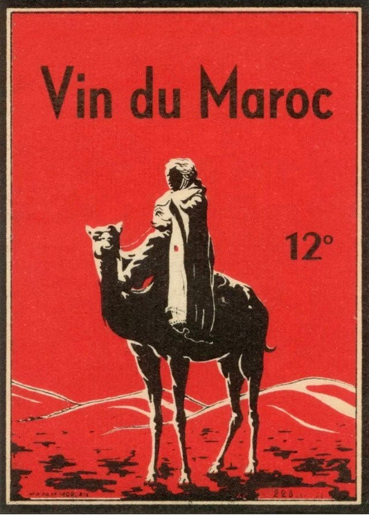 Vintage Advertising Poster - Vin du Maroc, c1920