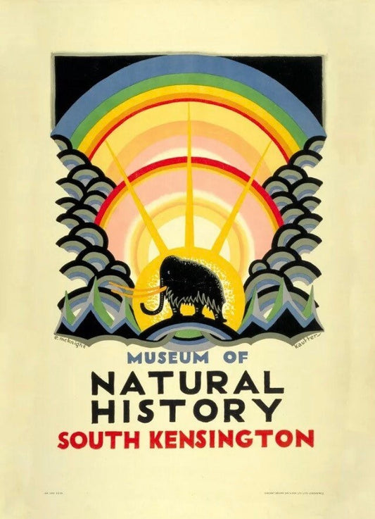 Vintage Advertising Poster - London Transport, Natural History Museum, 1920s