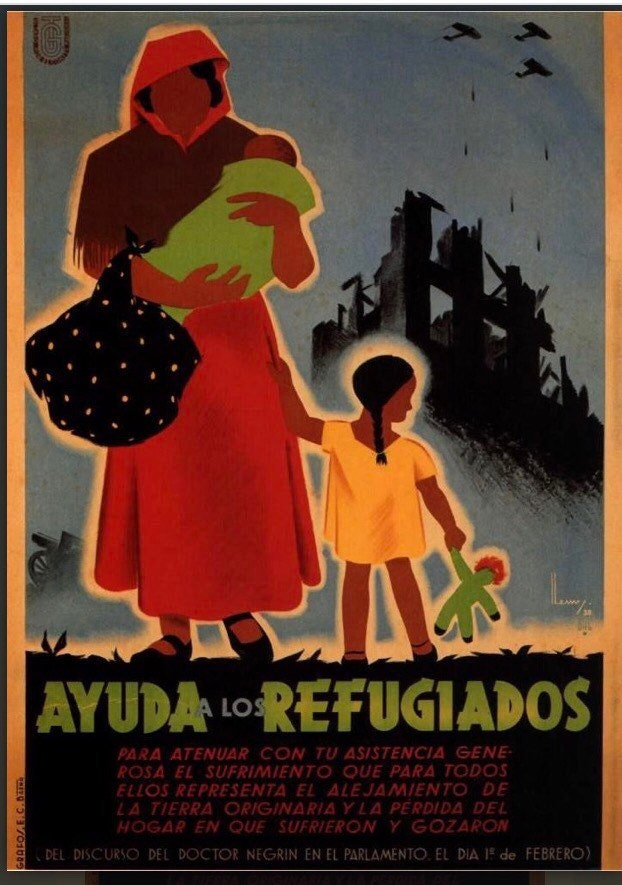 Vintage Spanish Civil War - Propaganda Poster, c1930