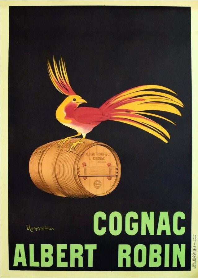 Vintage Advertising Poster - Cognac Albert Robin, Leonetto Cappiello, 1905