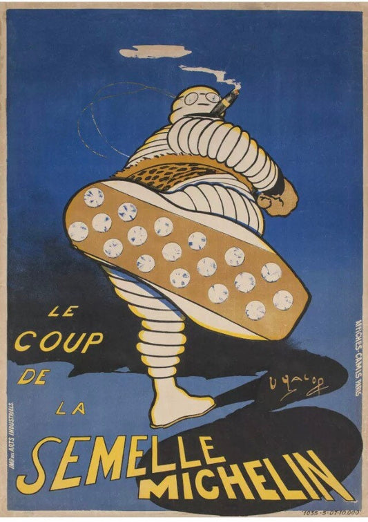 Vintage Michelin Semelle Bibendum poster 1905