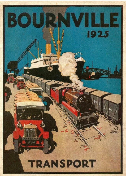 Vintage Advertising Poster - Bournville Chocolate  1925