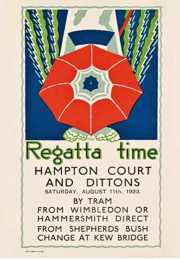 Vintage Advertising Poster - Regatta Time in London, 1923