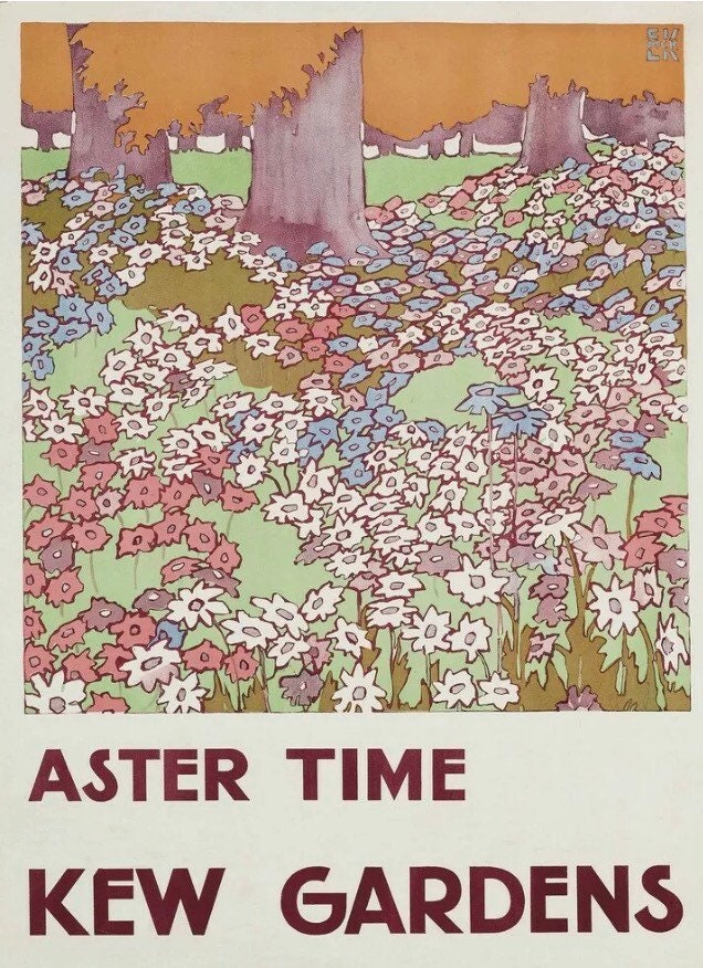 Vintage Travel Poster - Kew Gardens by London Underground, c1920s