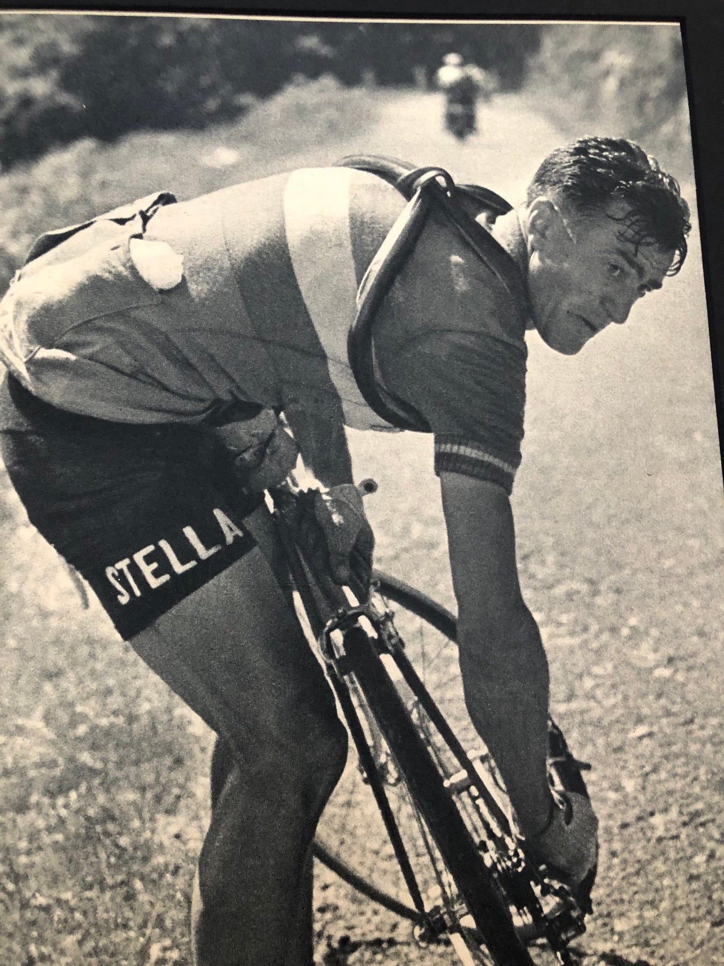 Vintage Cycling Print - Louison Bobet, Original, 1953
