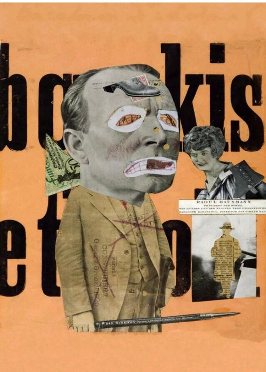 Vintage Dada Poster - The Art Critic by Raoul Hausmann, c1920