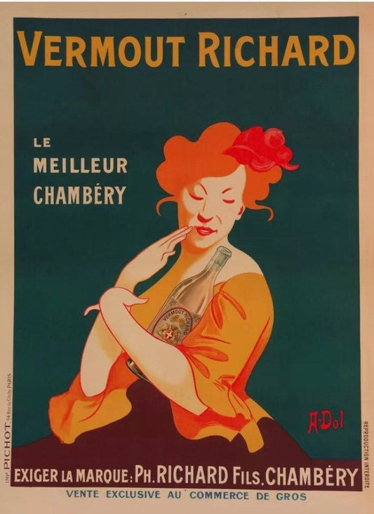 Vintage Vermouth Richard 1920 advertising poster