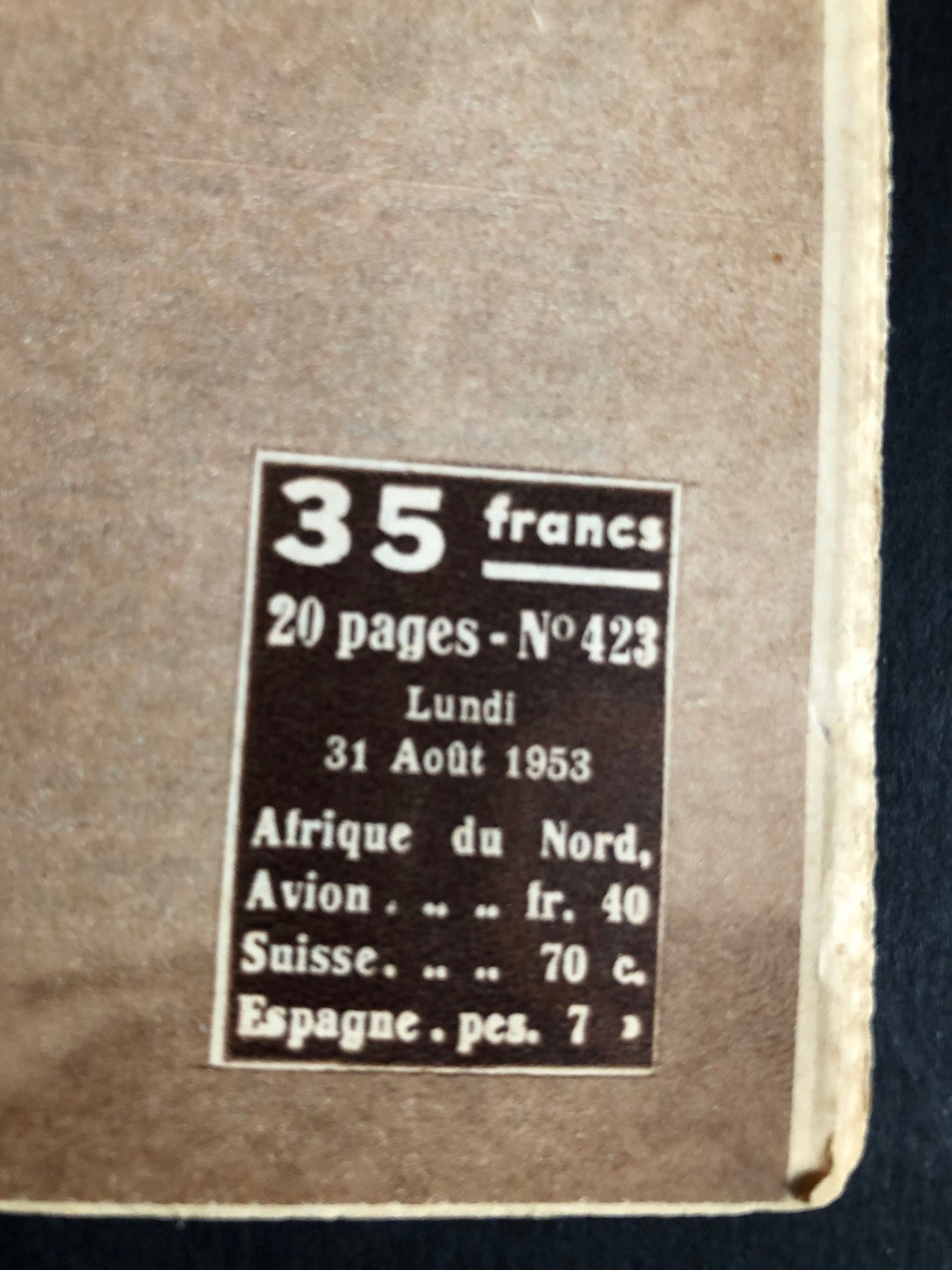 Vintage Cycling Print - Fausto Coppi, Original, Tour de France, 1953