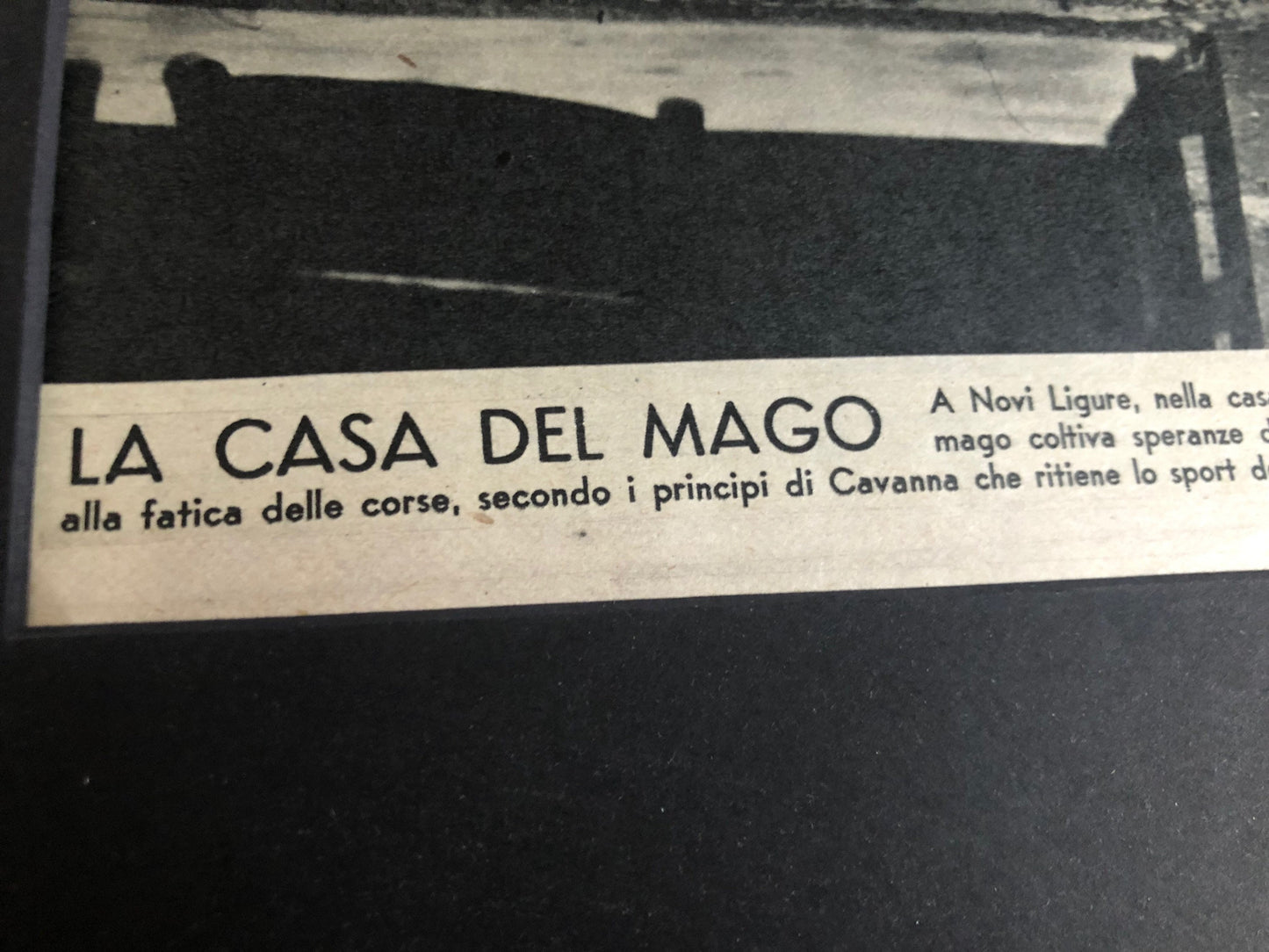 Vintage Cycling Print - La Casa del Mago, Bianchi Team, c1950