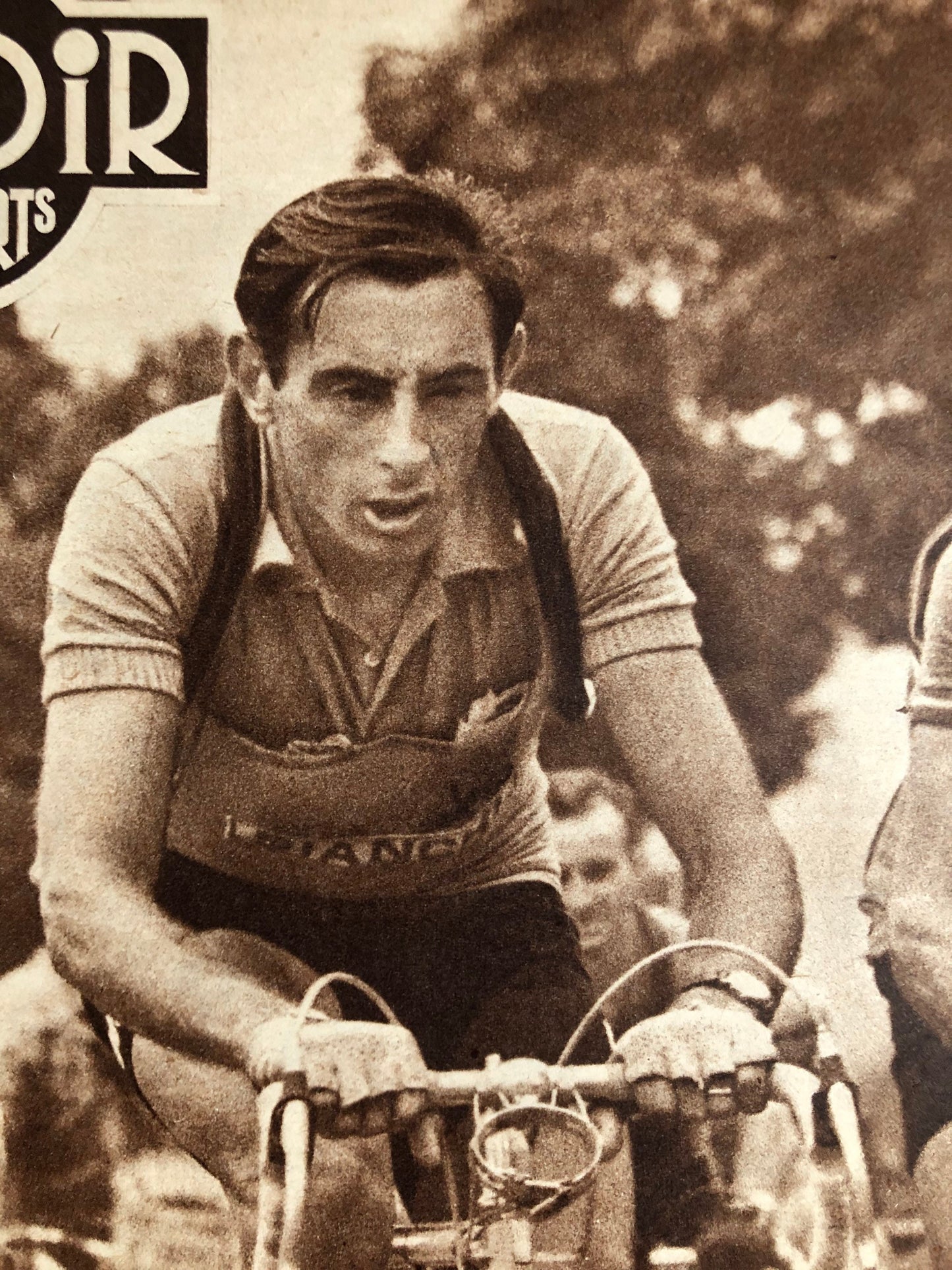 Vintage Cycling Print - Fausto Coppi, Original, Tour de France, 1952