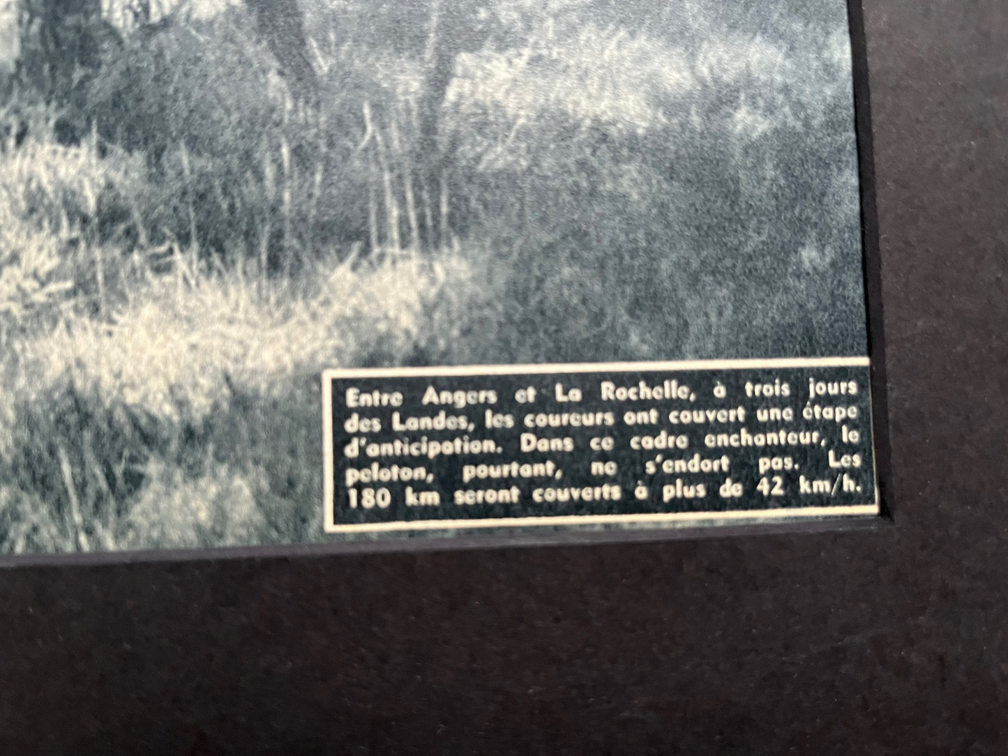 Vintage Cycling Print - Tour de France - La Rochelle, Original 1950s