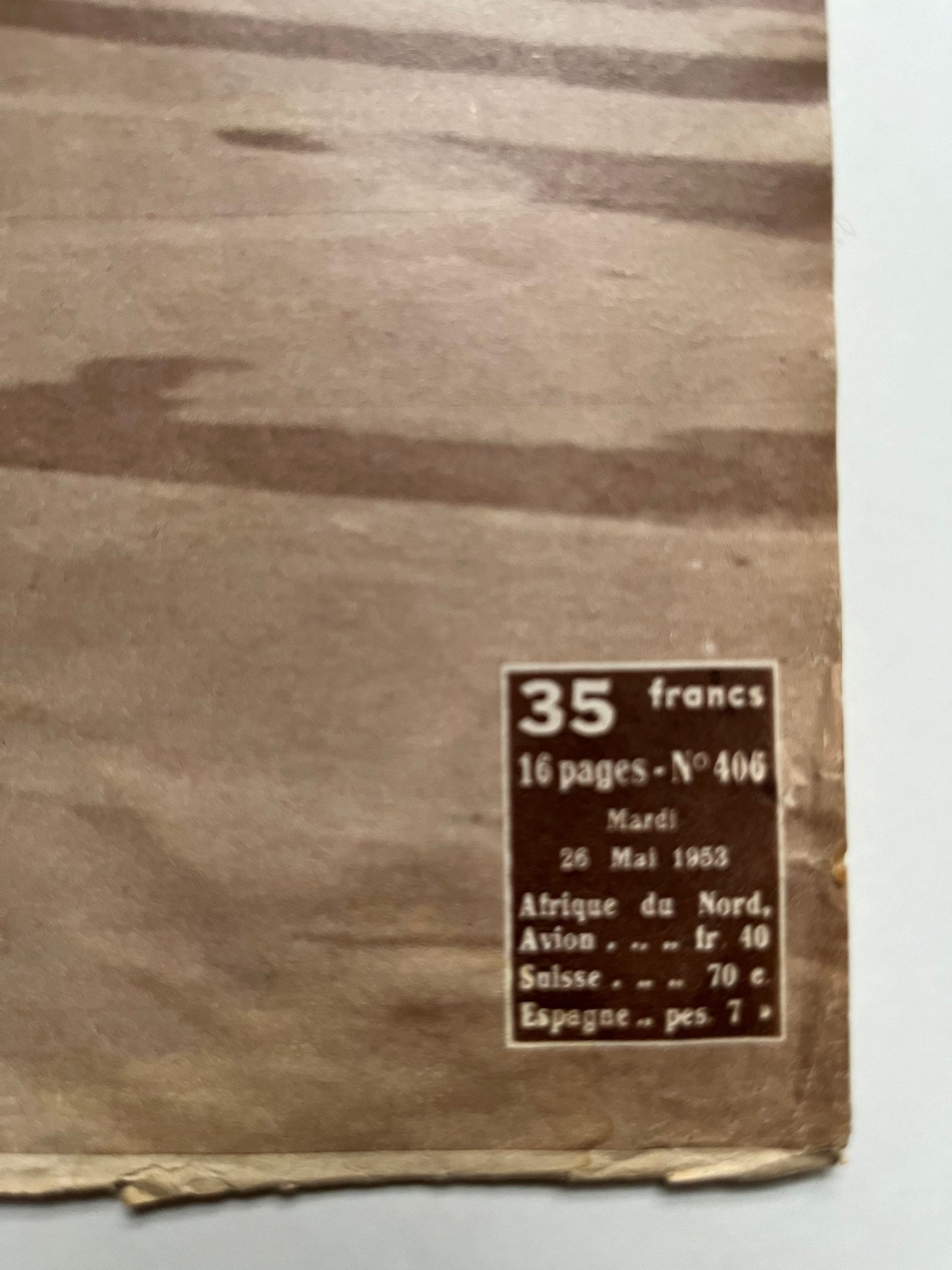 Vintage Cycling Print (colour) - Fausto Coppi-Bianchi, Original 1953