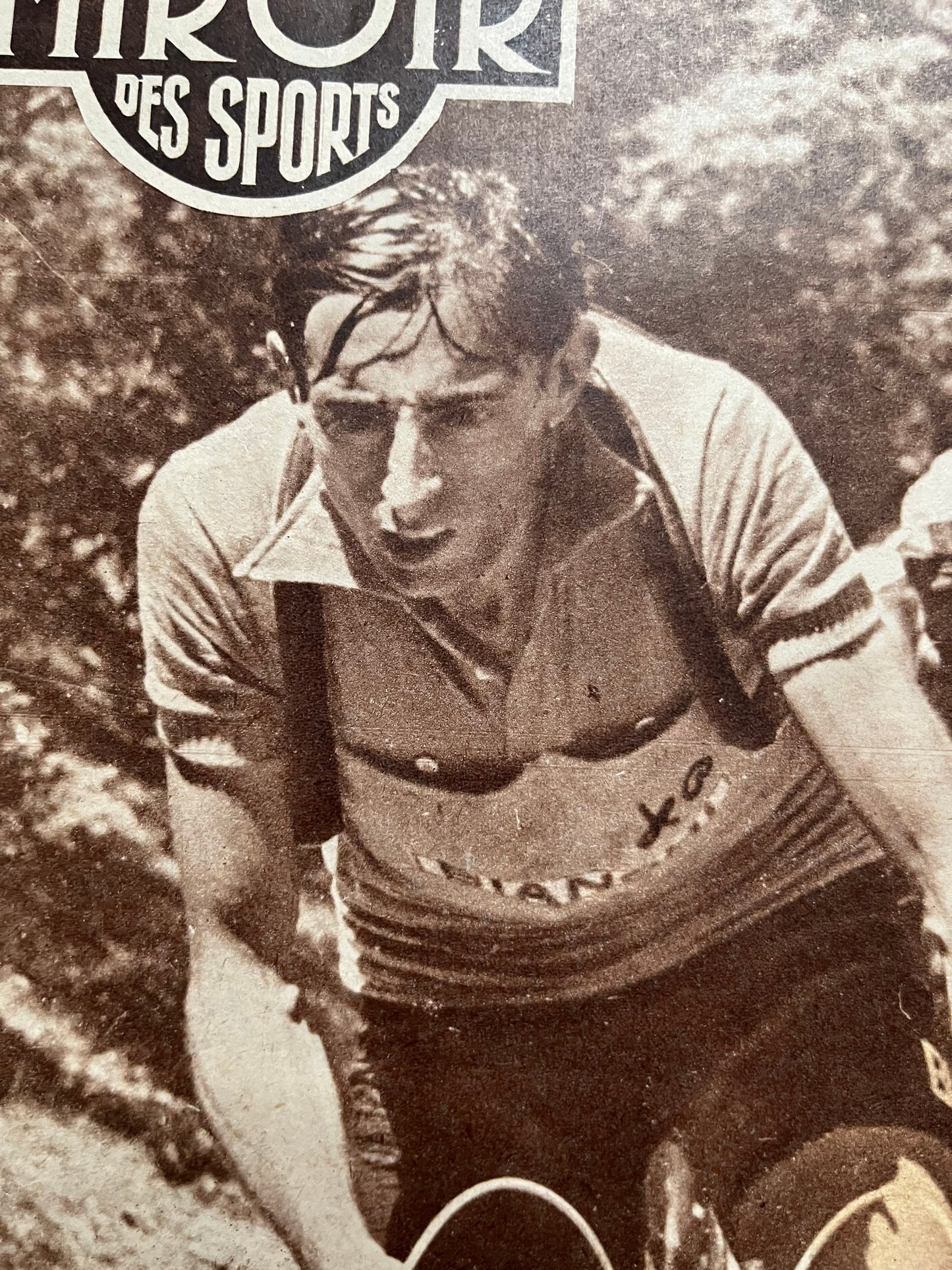 Vintage Cycling Print (colour)- Fausto Coppi-Bianchi, Original 953