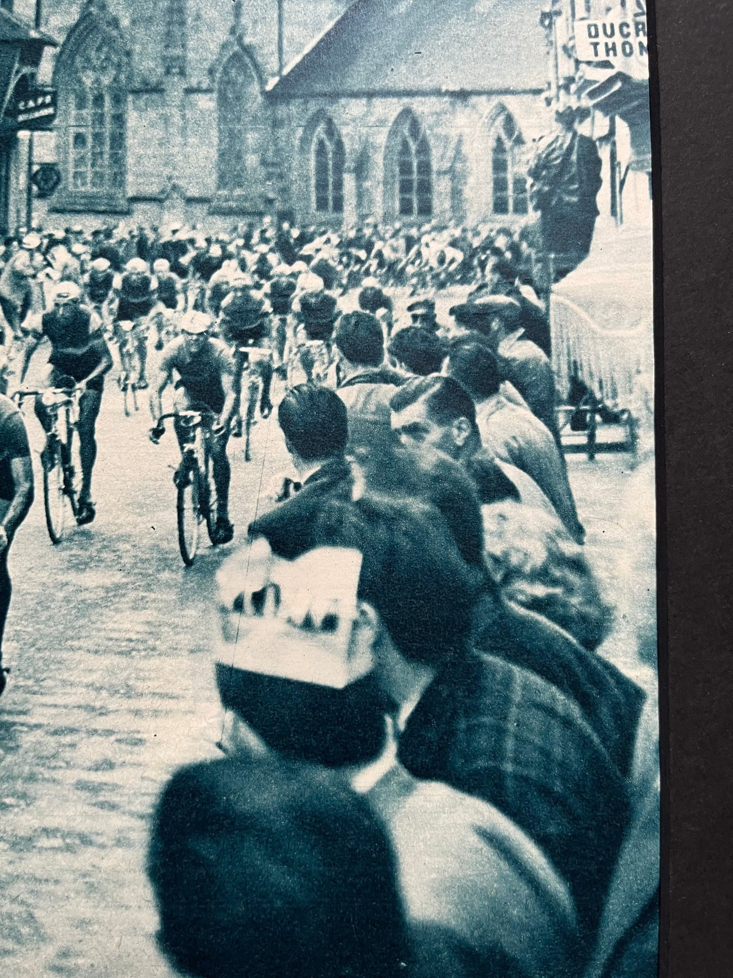 Vintage Cycling Print - Caen to St Brieuc, Original French, 1960s