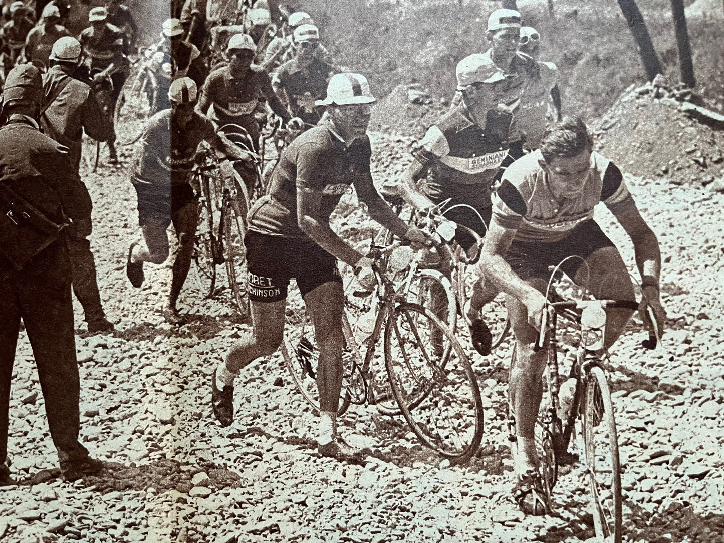 Vintage Cycling Print - La Maurienne, Tour de France, Original 1950s