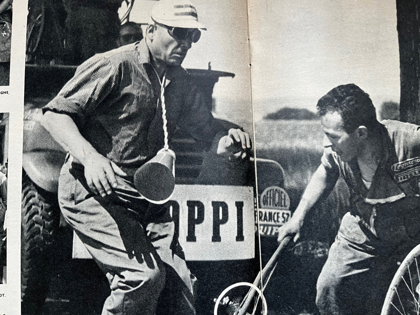 Vintage Cycling Print - Fausto Coppi, Bianchi Original, Tour de France, 1952