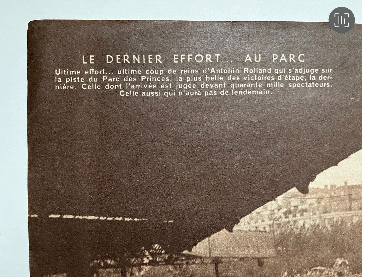 Vintage Cycling Print - Fausto Coppi, Bianchi Original, 1952