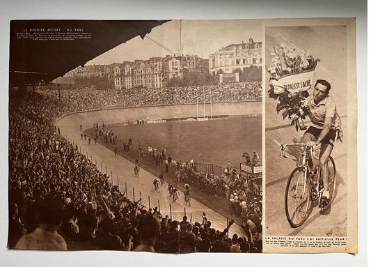 Vintage Cycling Print - Fausto Coppi, Bianchi Original, 1952