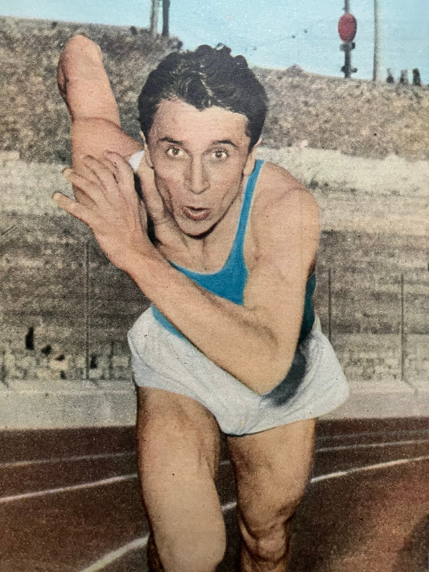 Vintage Athletics Print - Carlo Vitorri, Original 1953