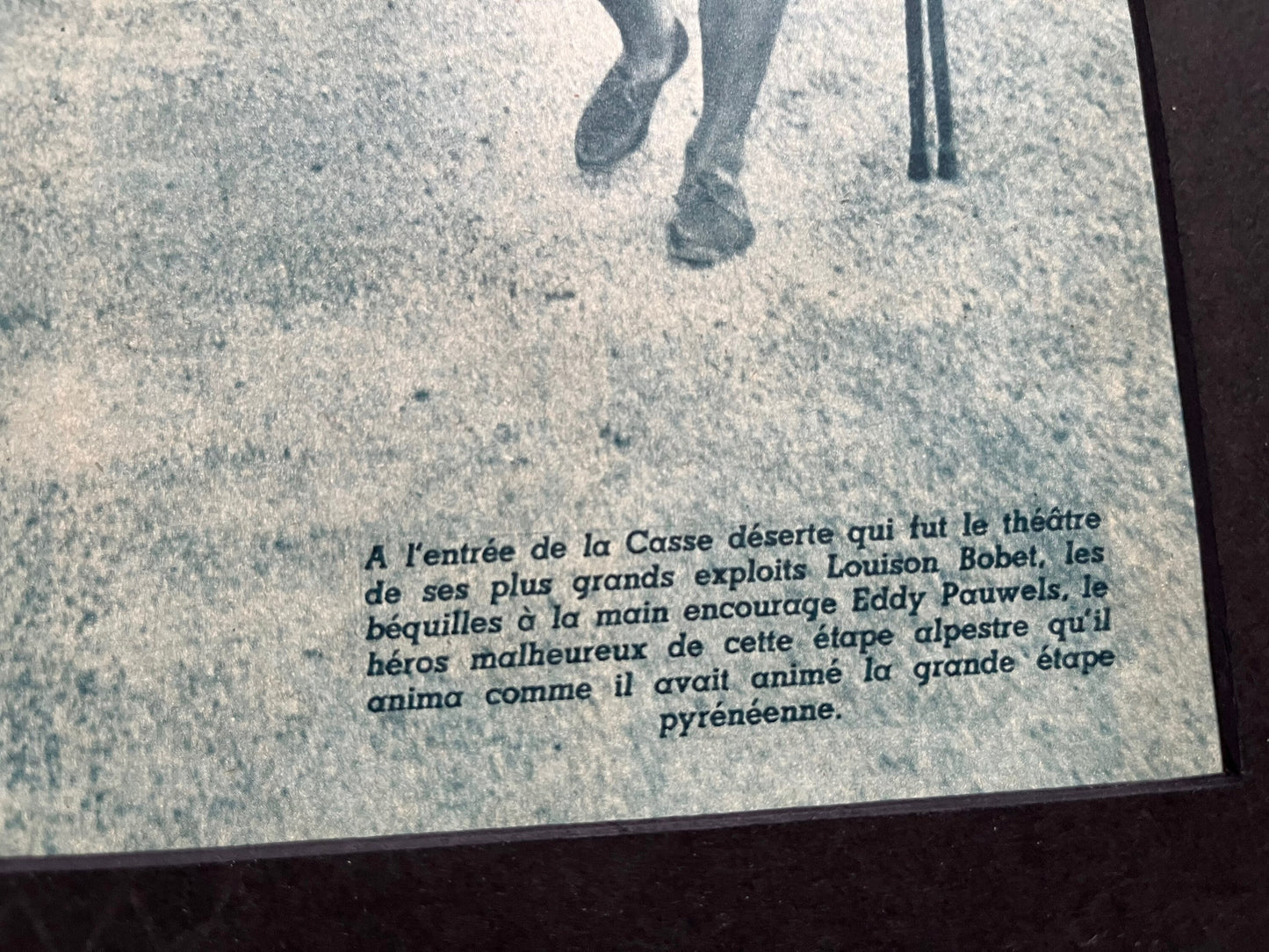 Vintage Cycling Print - Tour de France, Pauwels/Louison Bobet, Original 1950s