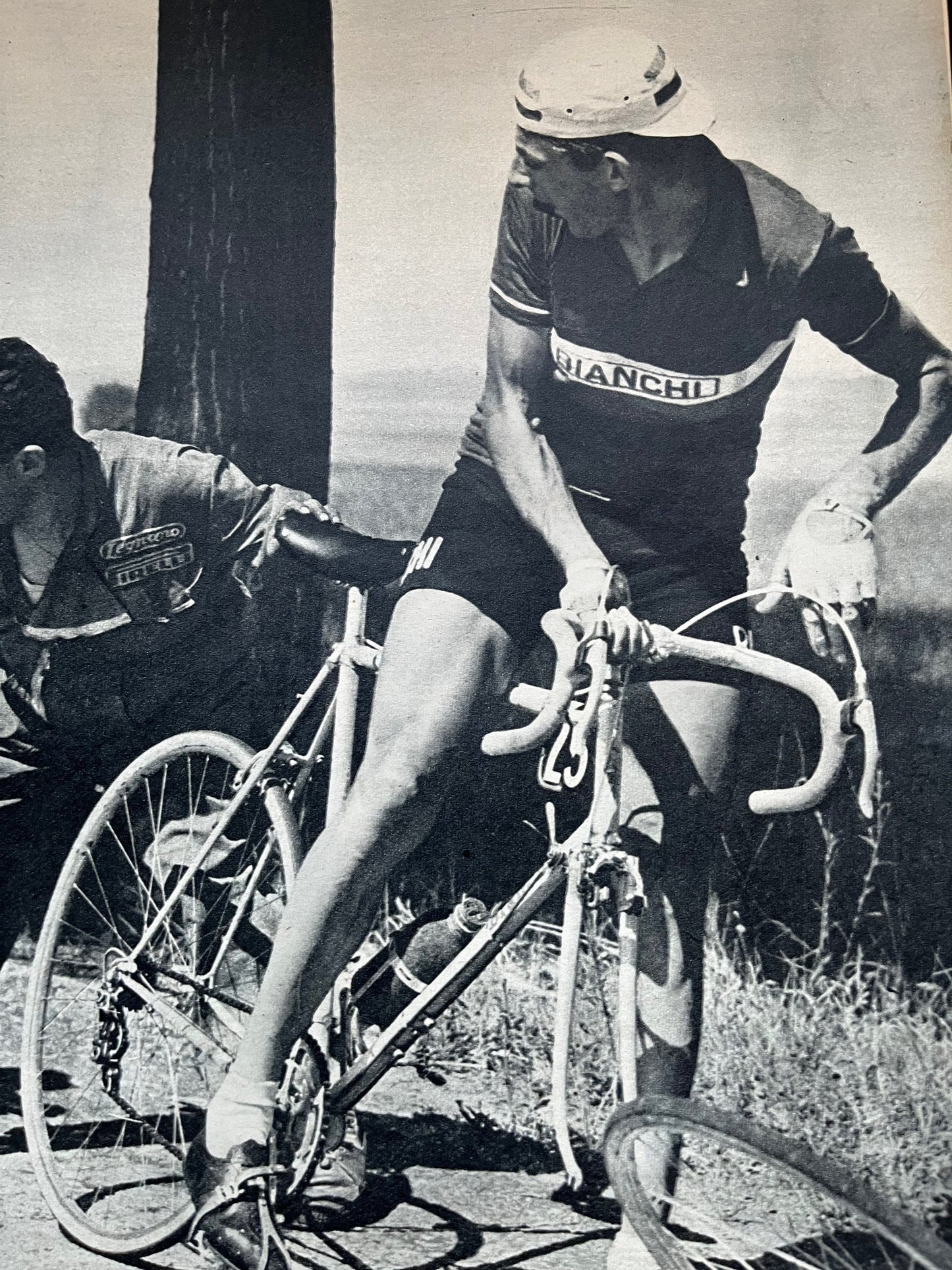 Vintage Cycling Print - Fausto Coppi, Bianchi Original, Tour de France, 1952