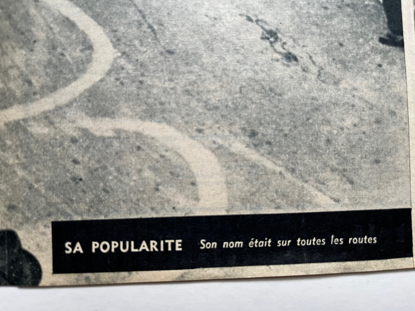 Vintage Cycling Print - Fausto Coppi/Bianchi, Original c1949