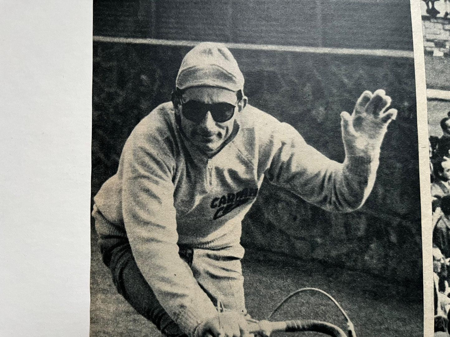 Vintage Cycling Print - Fausto Coppi/Bianchi, Original c1949