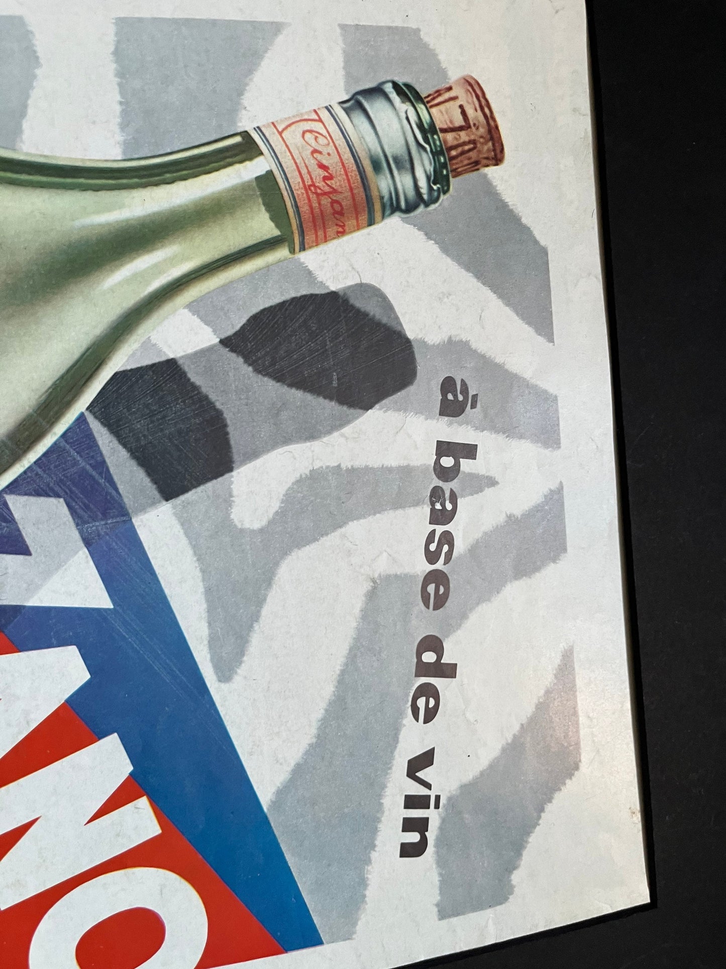 Vintage Advertising Print - Cinzano Vermouth, French, 1950s